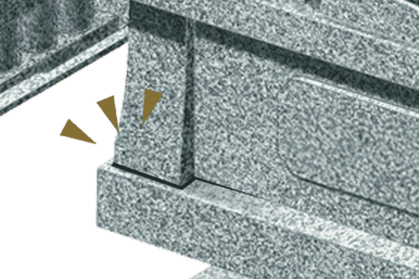 お墓の目地直し